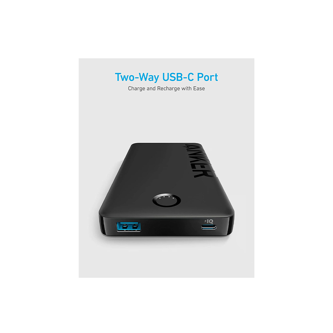 Anker 323 USB-C Power Bank 10000mAh - Black in Qatar Anker 323 USB-C Power Bank 10000mAh - Black in Qatar